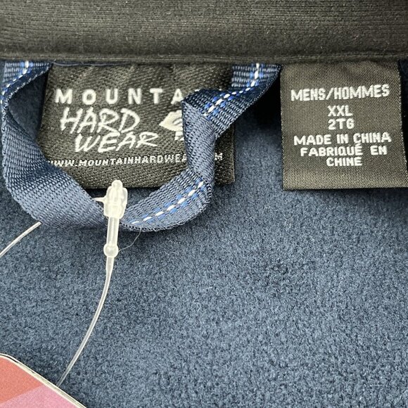 Mountain Hardwear Jacket Men's XXL Fleece Lined Full Zip Blue Tacna NWT BRANDED - Picture 9 of 15